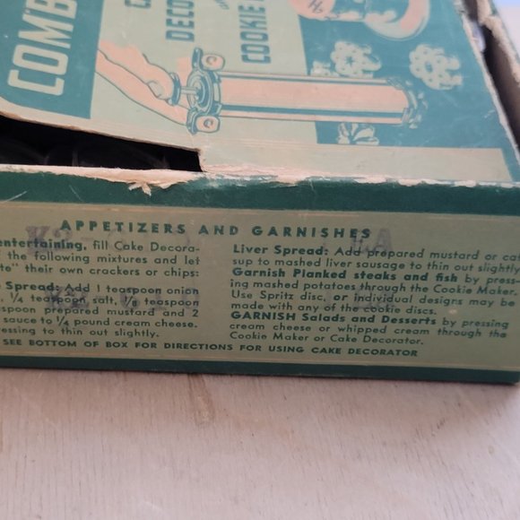 MCM Cake Decorator and Cookie Maker Complete With Original Box Has Wear - Picture 11 of 14